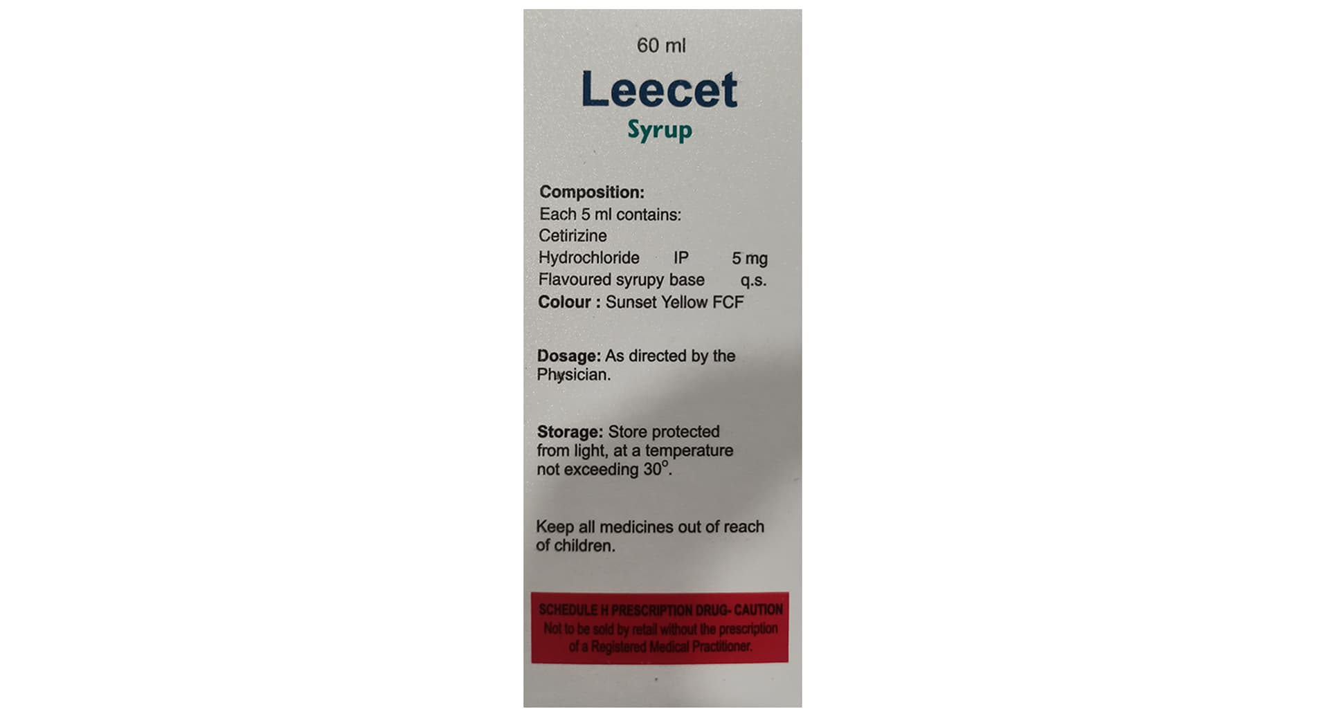 Leecet Syrup