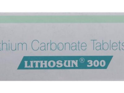Lithosun 300mg Tablet pack side view