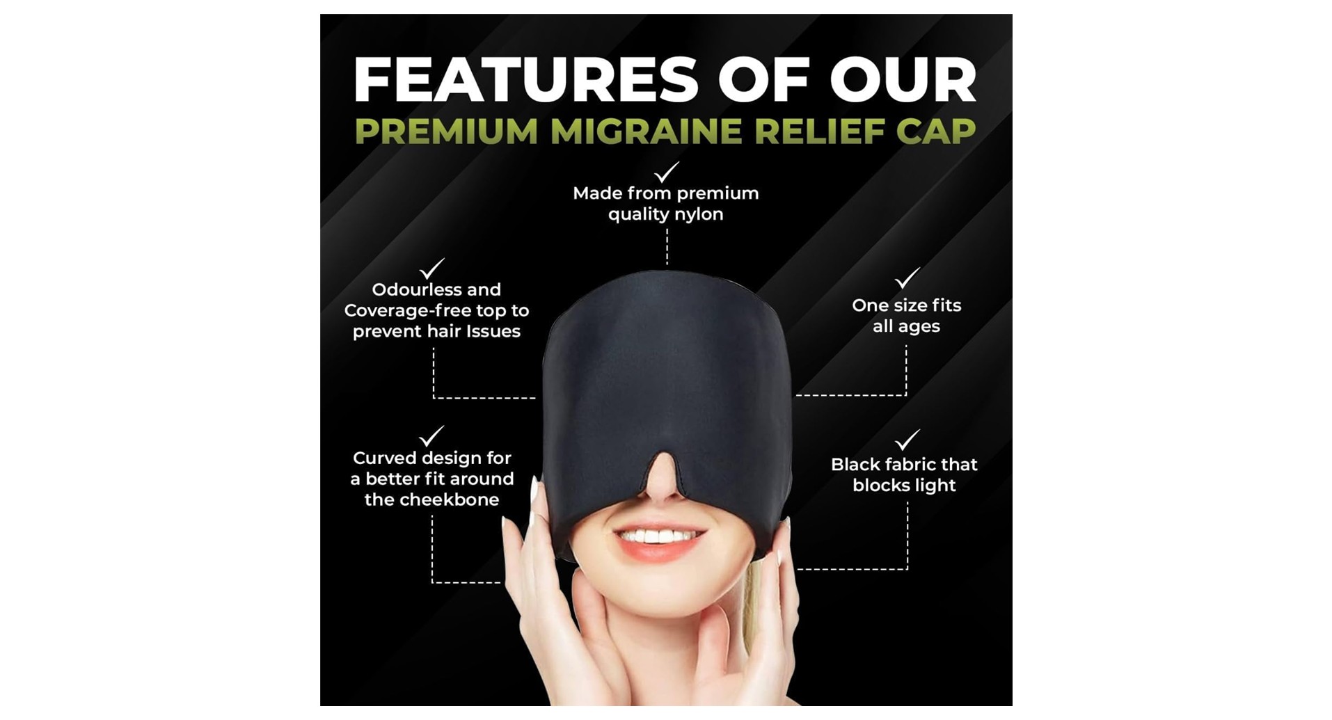 LUMONY Migraine Relief Cap