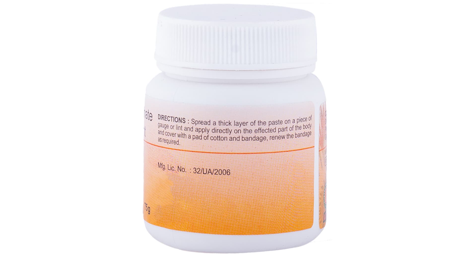 Mag-Sulf Ointment pack back view