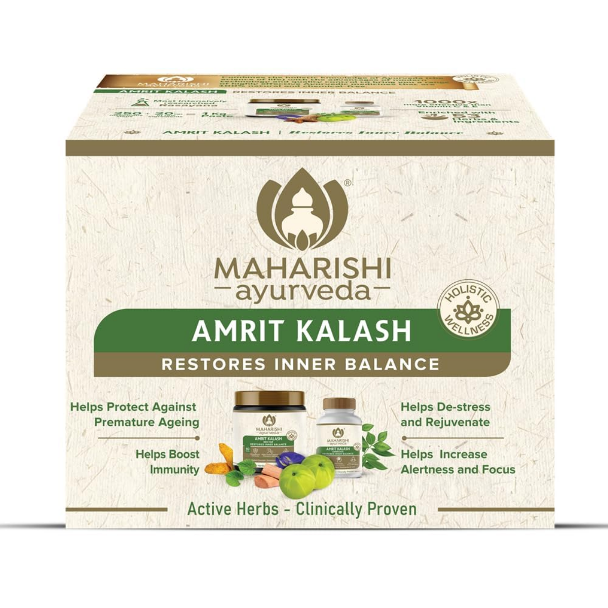 Maharishi Ayurveda Amrit Kalash pack front view
