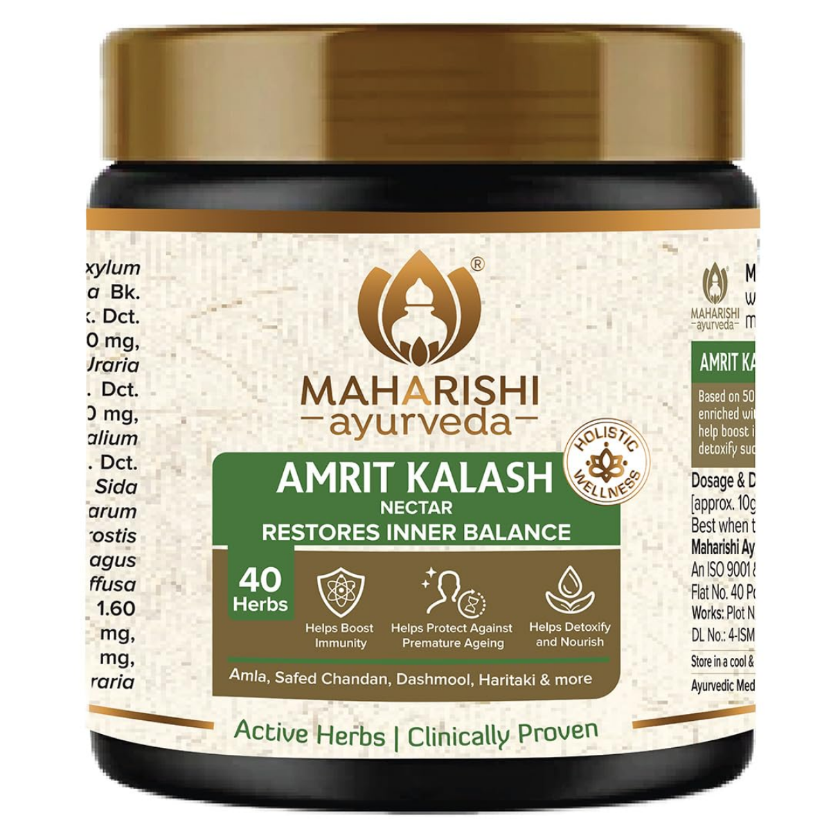 Maharishi Ayurveda Amrit Kalash pack back view