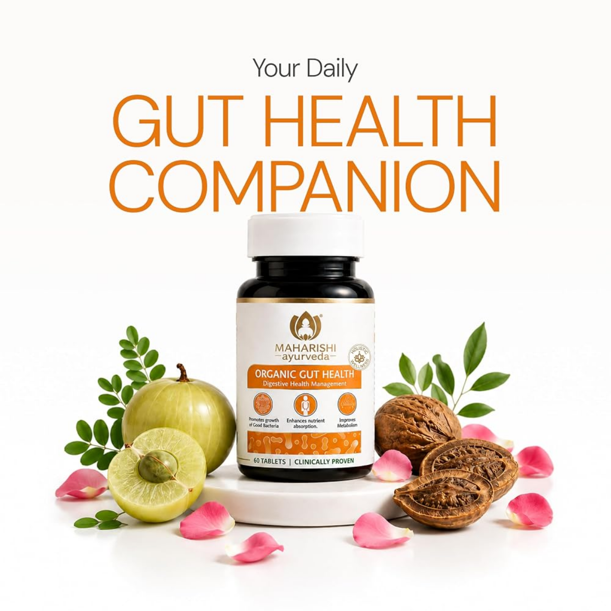 Maharishi Ayurveda Gut Health Tablet pack side view