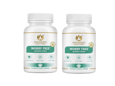 Maharishi Ayurveda Worry Free Tablet pack side view