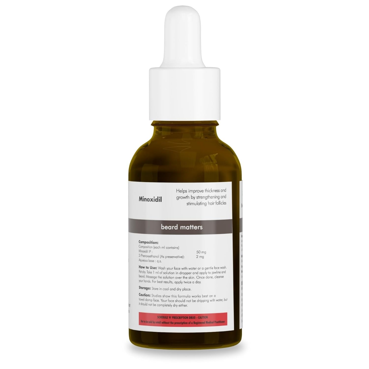 Man Matters Beardmax Minoxidil 5% Serum 30ml pack side view