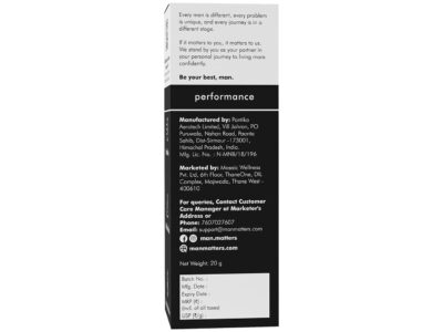 Man Matters Performance Endure Lidocaine Topical Spray