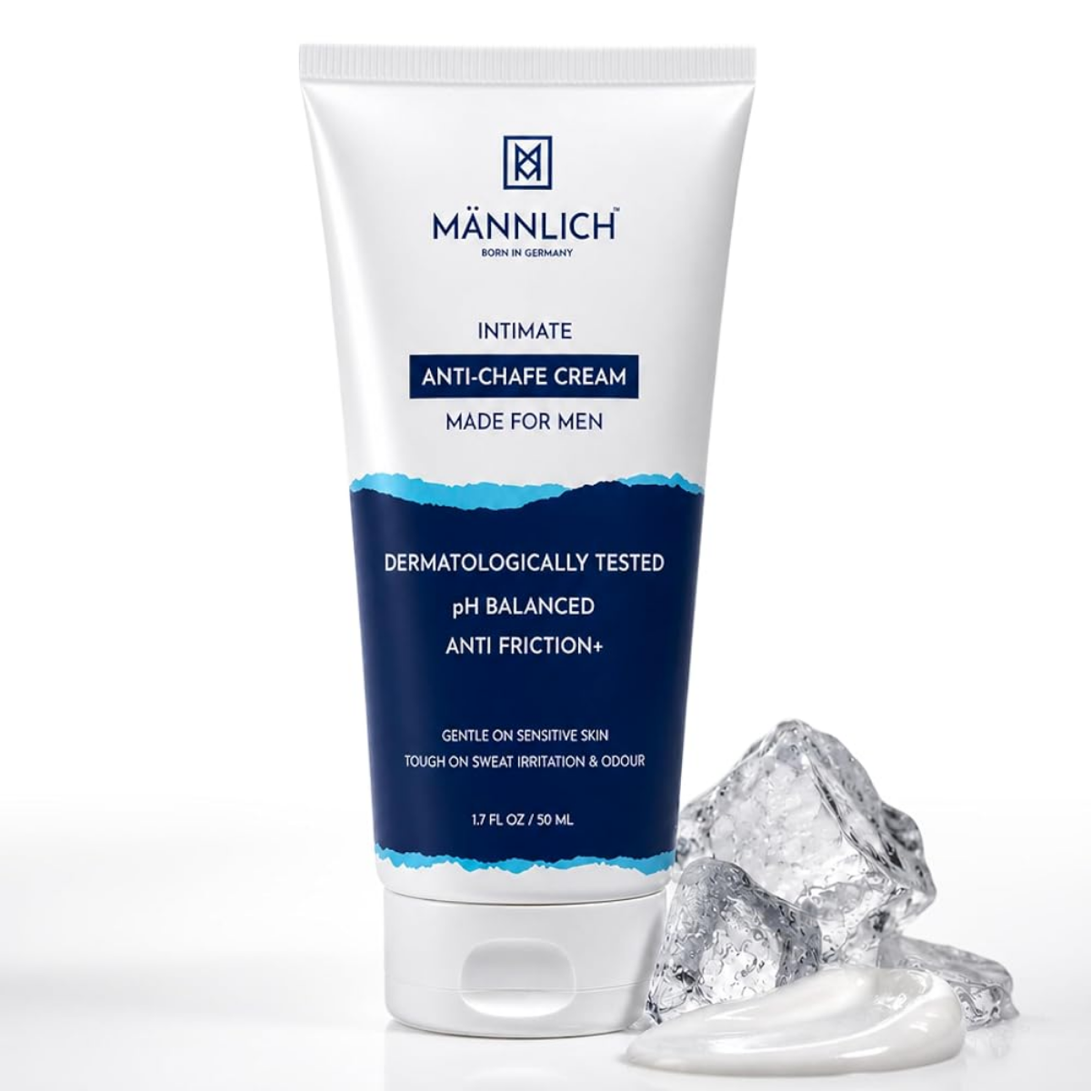 Mannlich Intimate Anti-Chafe Cream for Men pack front view