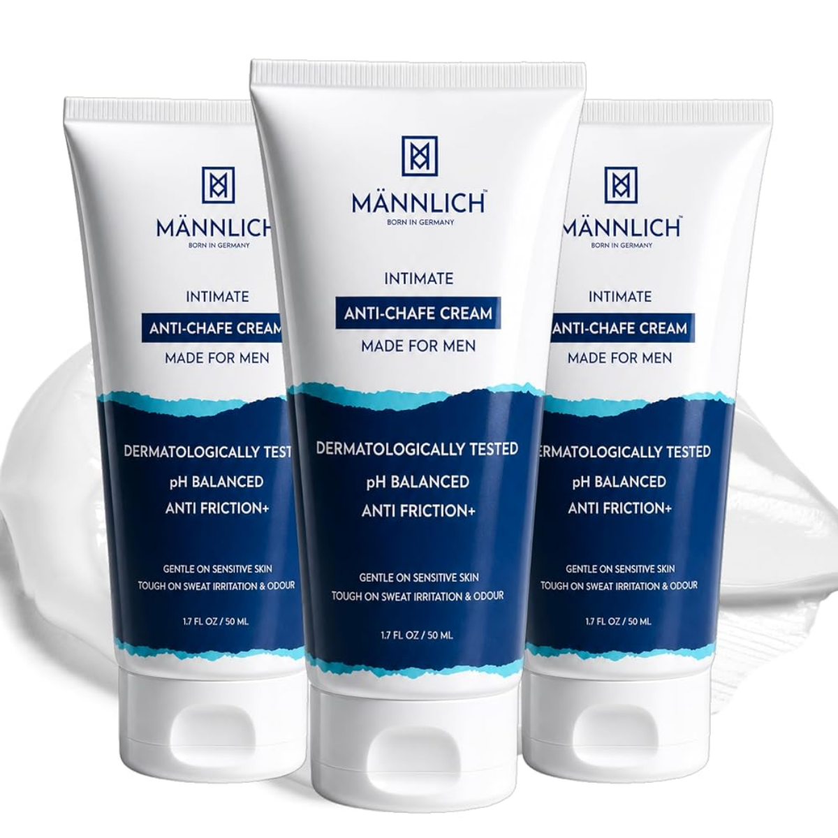 Mannlich Intimate Anti-Chafe Cream for Men strip blister view