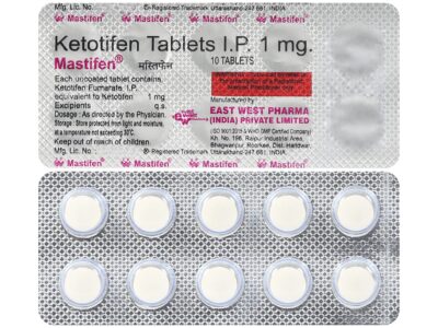Mastifen 1mg Tablet Ketotifen strip