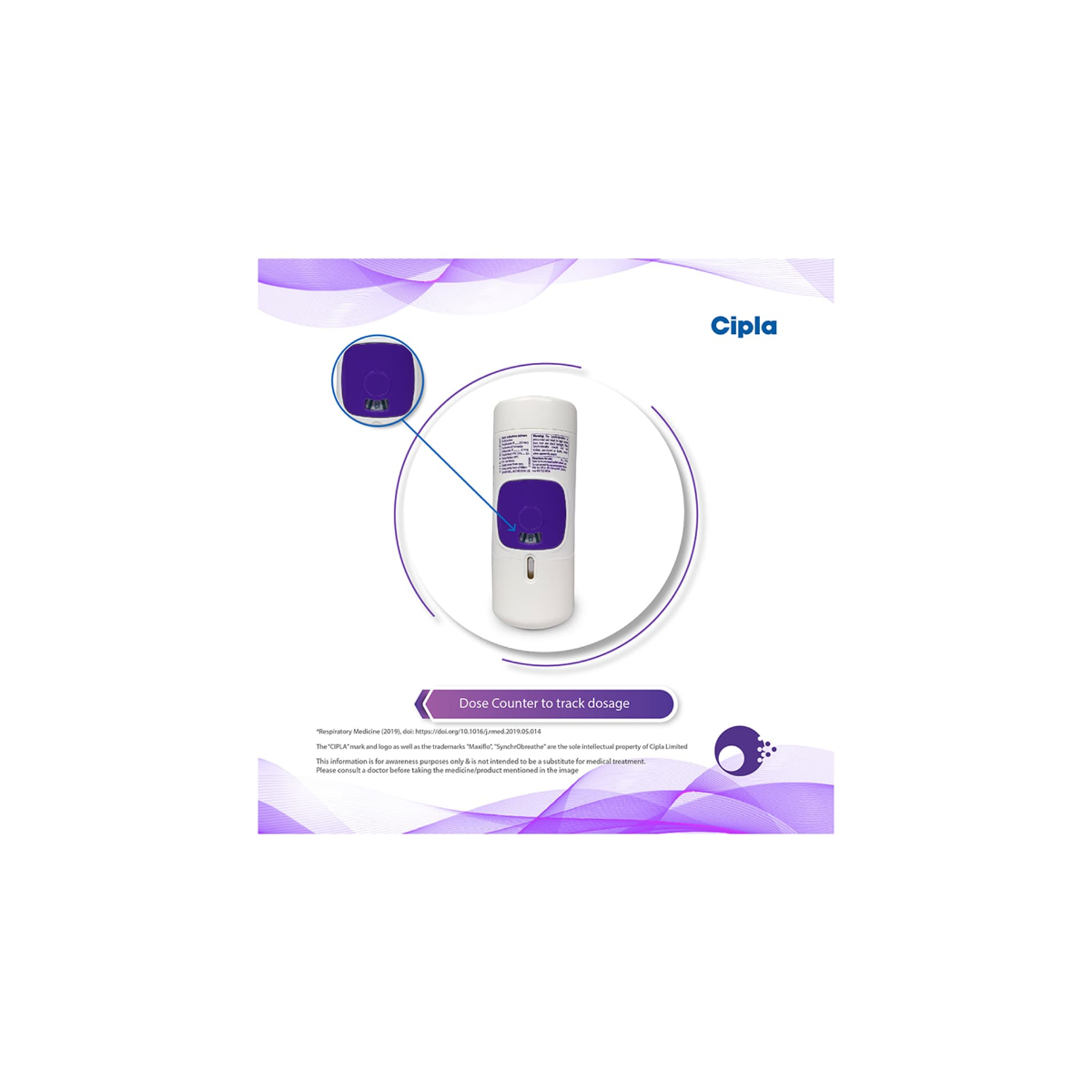 Maxiflo Synchrobreathe 6mcg 250mcg Inhaler strip blister view
