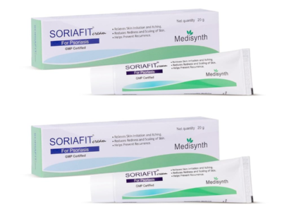 Medisynth Soriafit Cream pack side view