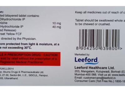 Migrafin-P 40mg/10mg Tablet SR