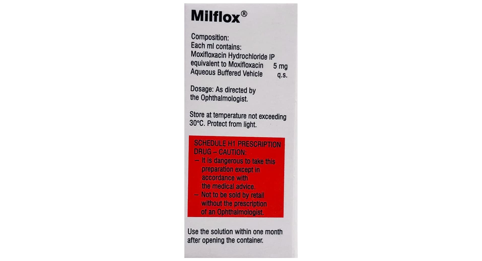 Milflox 0.5 Eye Drop - Image 2
