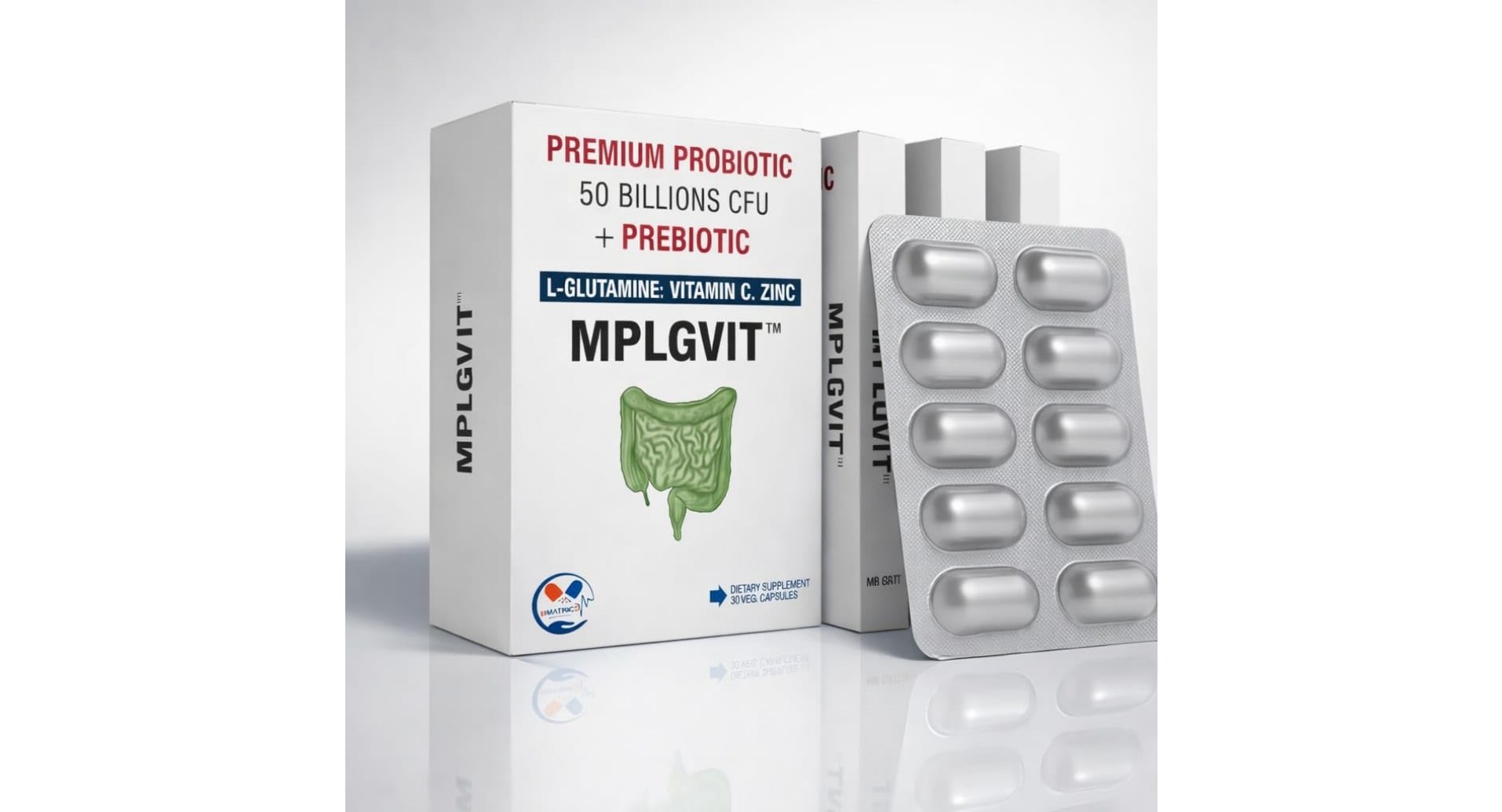 MPLGVIT Premium Probiotic 50 Billion CFU Capsules