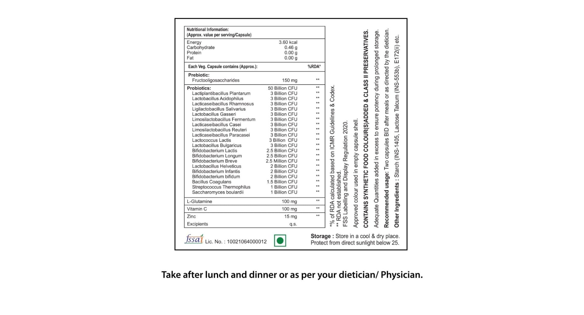 MPLGVIT Premium Probiotic 50 Billion CFU Capsules