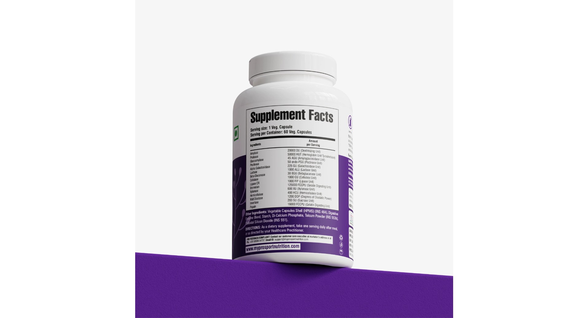 MyPro Sport Nutrition Ultra Enzymes Digestive Support Capsules