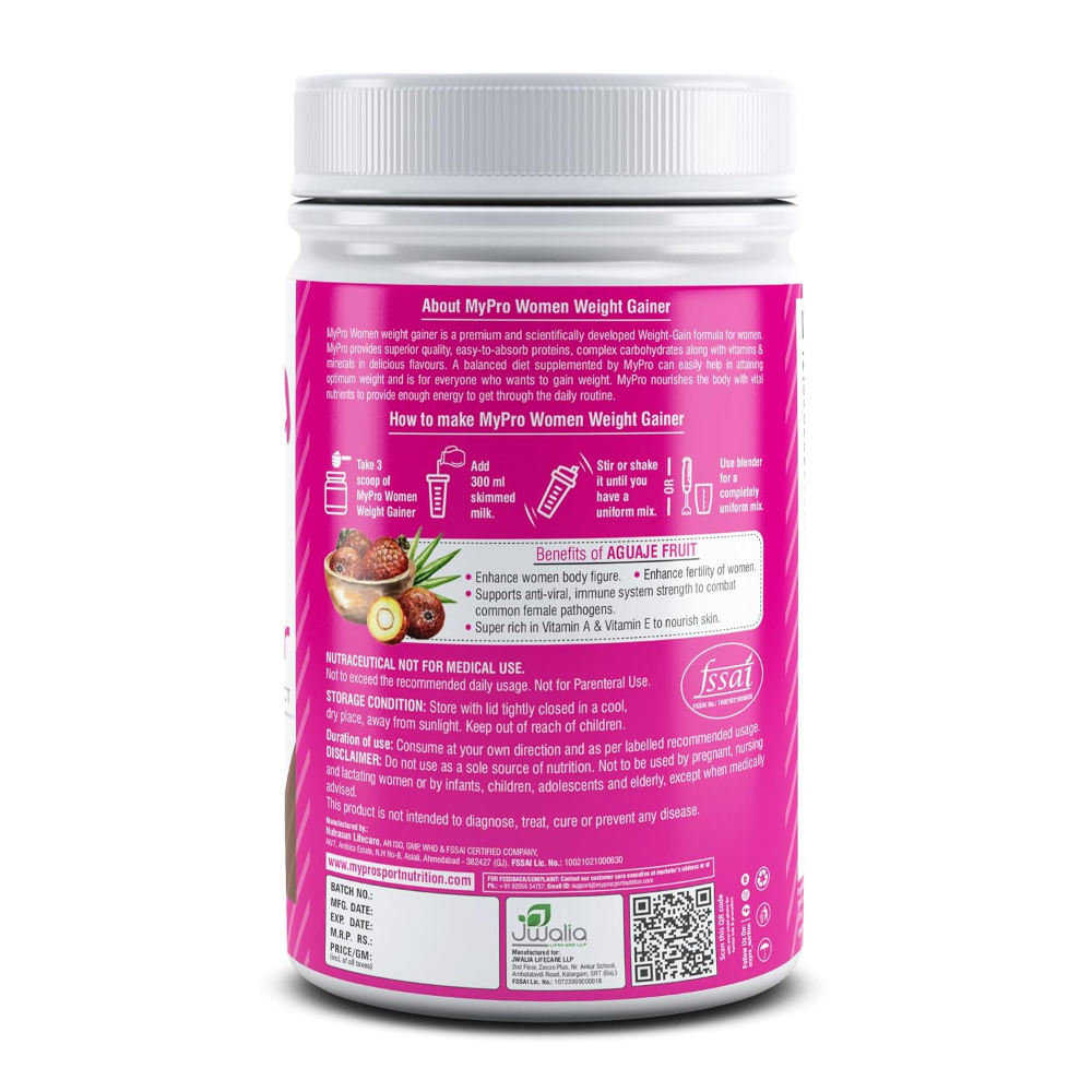 MyPro Sport Nutrition High Protein Women Weight Gainer