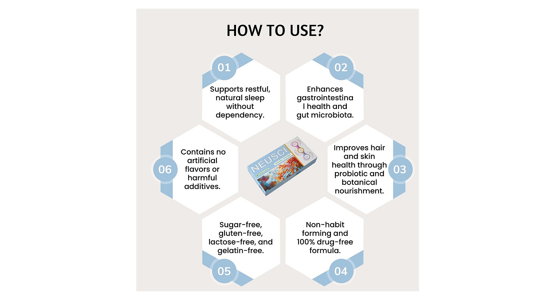 Neusci Melatonin 6mg Tablets