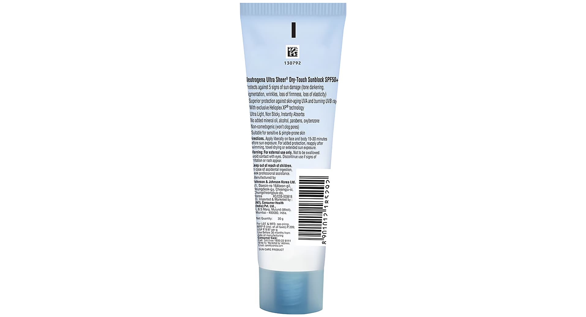 Neutrogena Ultra Sheer Sunscreen SPF 50+