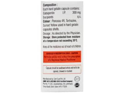 Nobapin 300mg Capsule Gabapentin