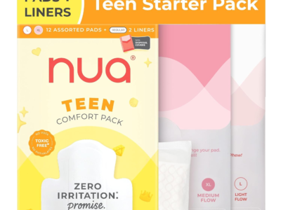 Nua Teen Comfort Sanitary Pads box front