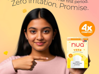 Nua Teen Comfort pack contents 12 pads and 2 liners