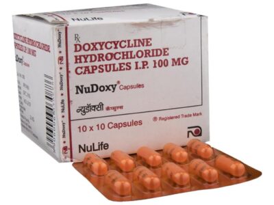 Nudoxy 100mg Capsule pack front view
