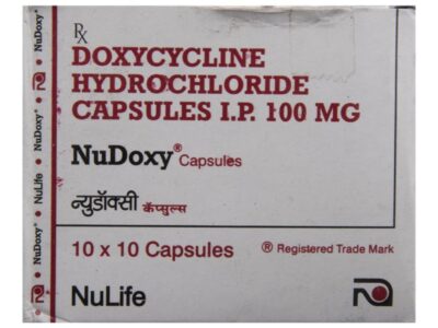 Nudoxy 100mg Capsule pack side view