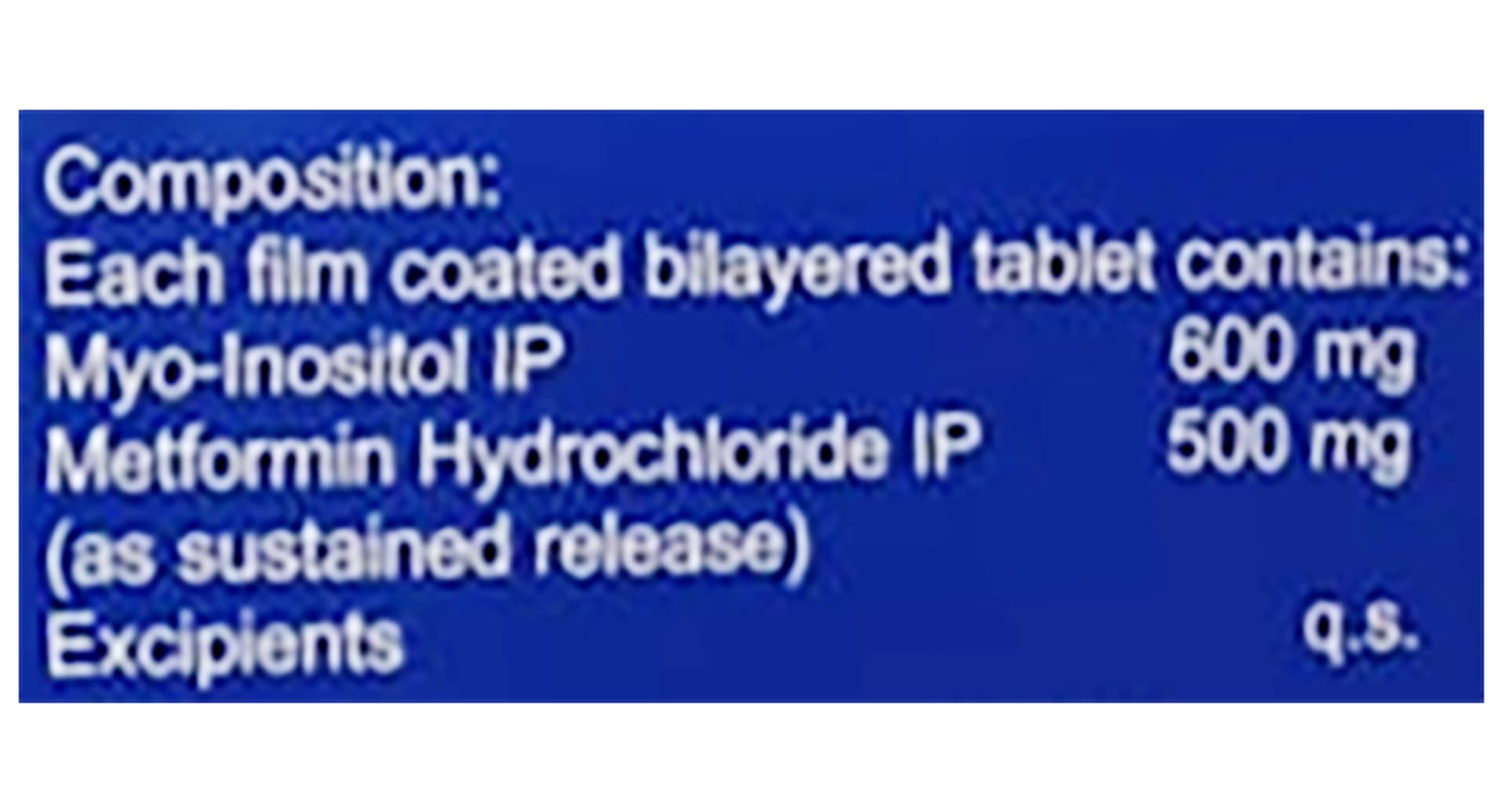 Ovabless-Myo Met Tablet SR