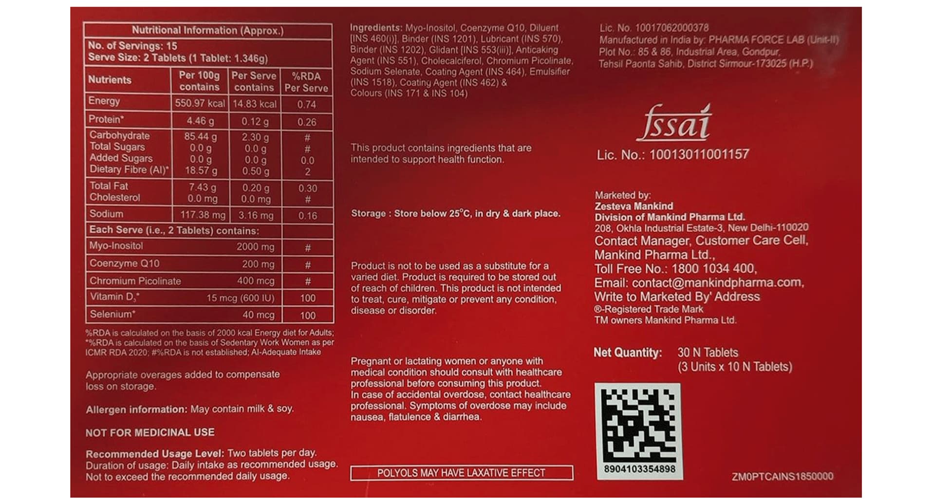 Ovabless-Myo RF Tablet for Women