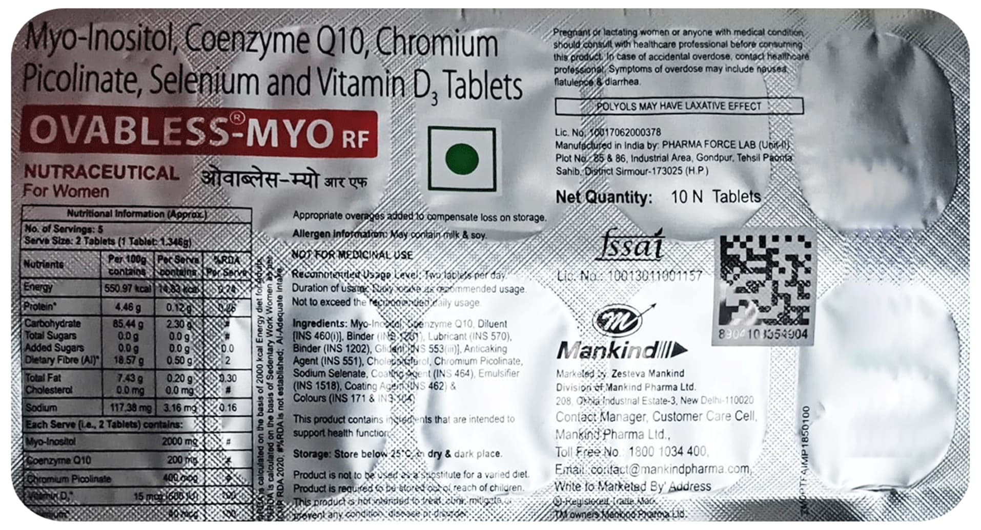 Ovabless-Myo RF Tablet for Women