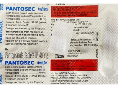 Pantosec 40mg Tablet