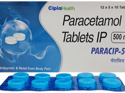 Paracetamol 500mg Tablet pack front view