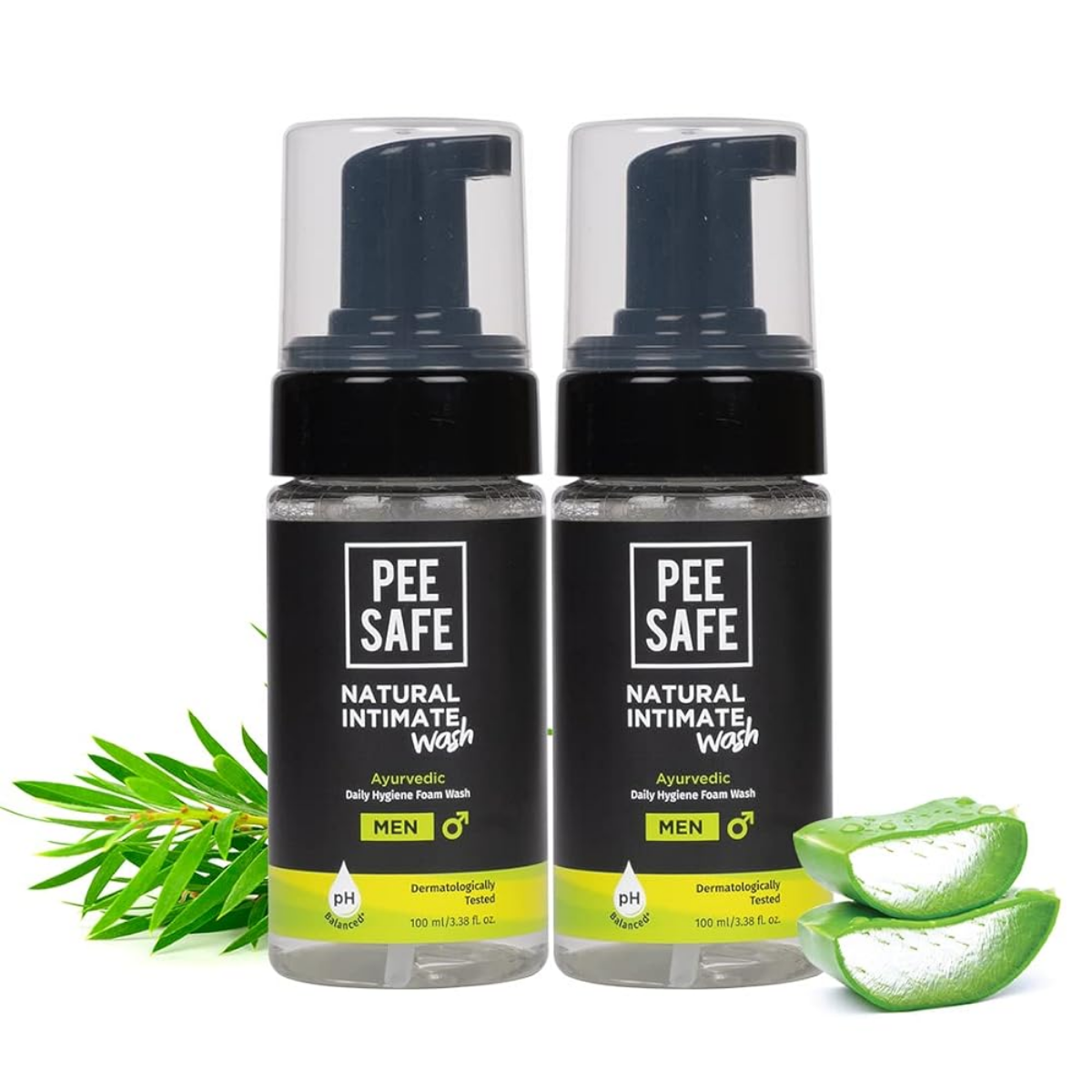 Pee Safe Men's Intimate Foam Wash strip blister view