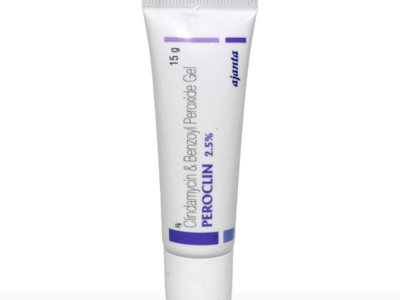 Peroclin 2.5% Gel pack side view