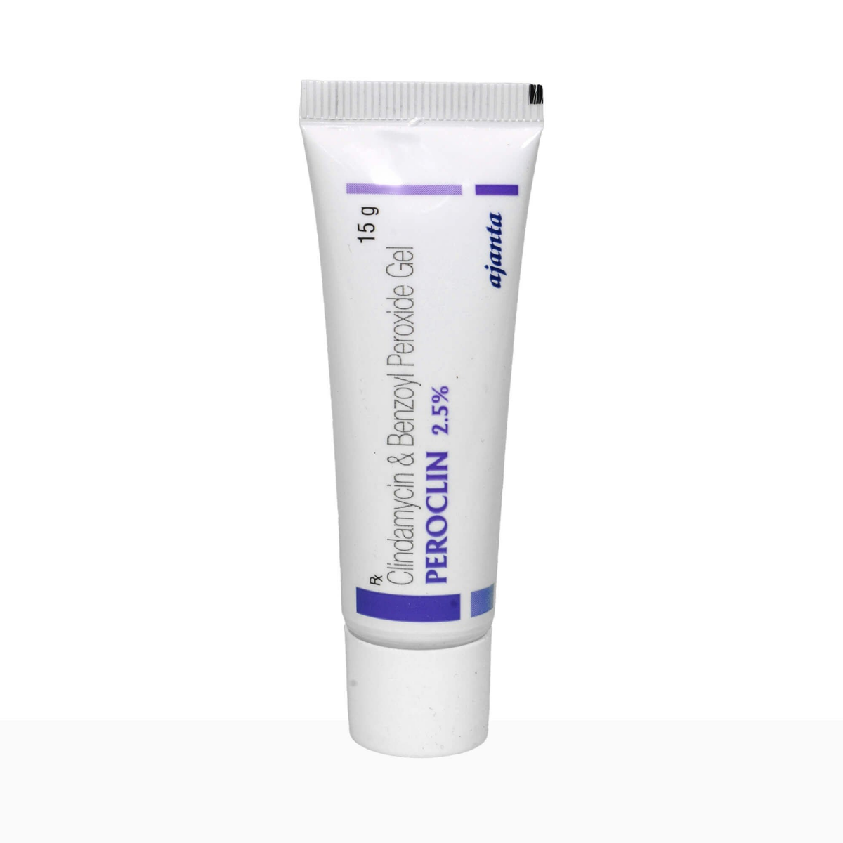 Peroclin 2.5% Gel pack side view