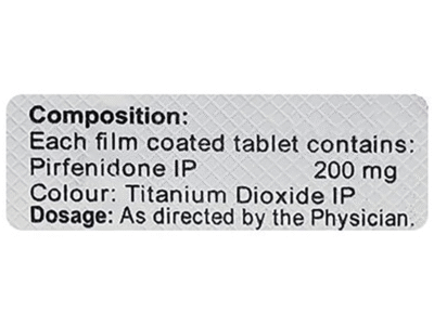 Pulmofib 200mg Tablet pack details