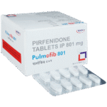 Pulmofib 801mg Tablet carton front