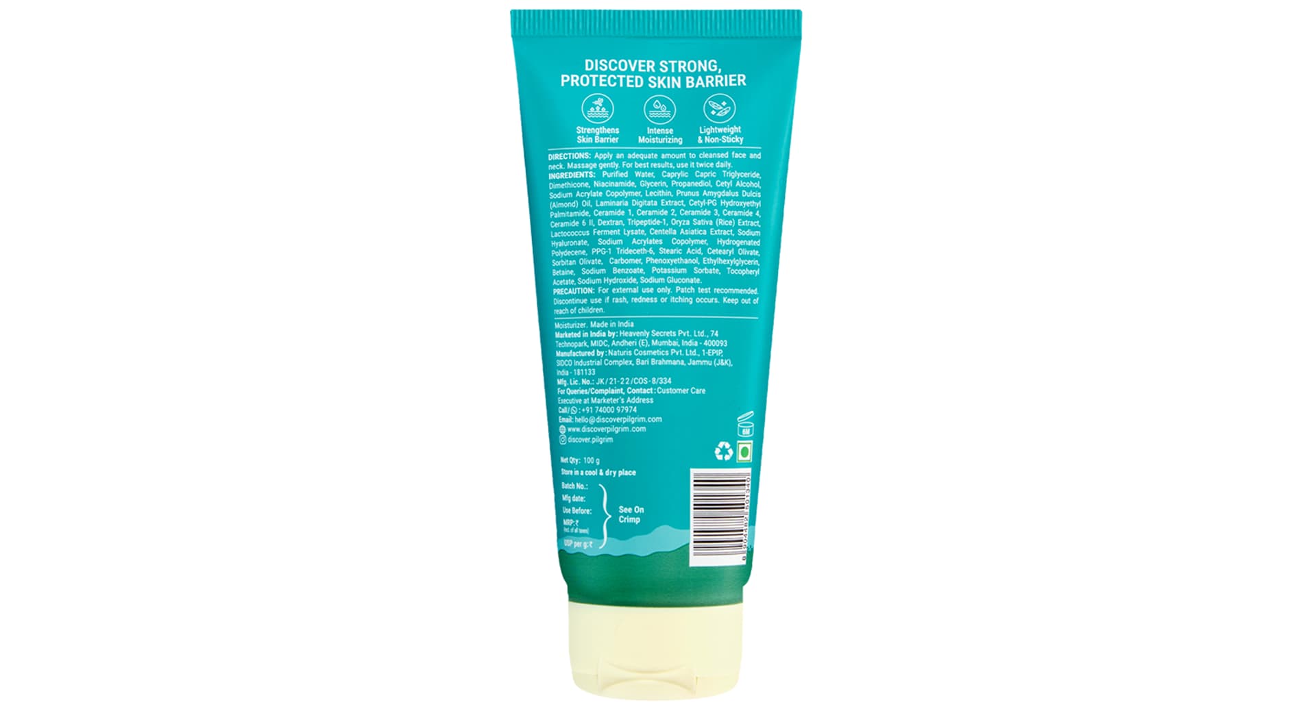 Pilgrim 5 Ceramides Barrier Repair Moisturizer