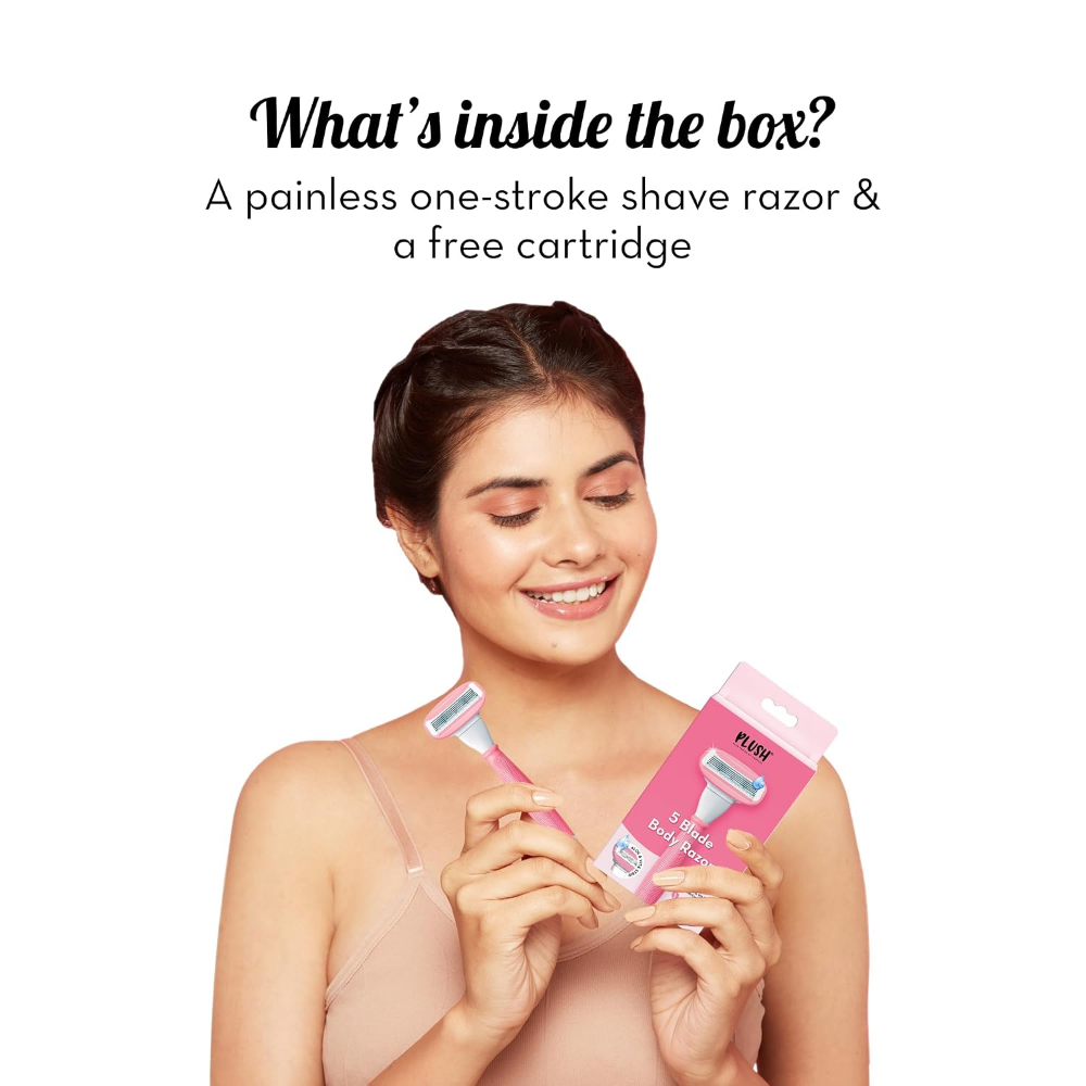 Plush 5 Blade Body Razor