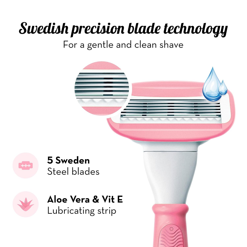 Plush 5 Blade Body Razor