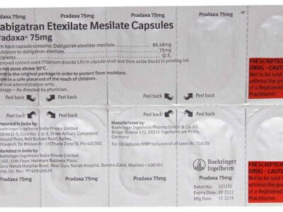 Pradaxa 75mg Capsule
