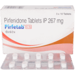 Pirfetab 267mg Tablet carton with blister