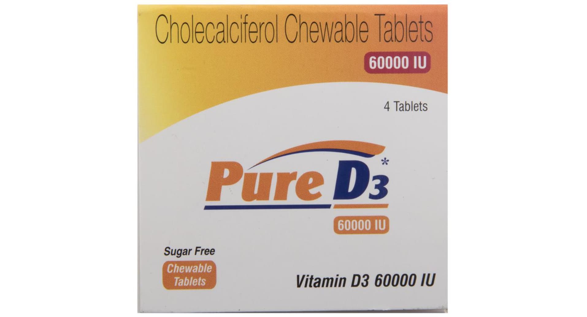 Pure D3 60000IU Chewable Tablet