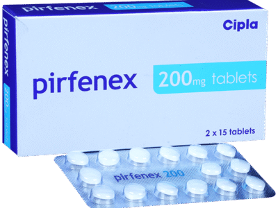 Pirfenex 200mg Tablet carton with blister