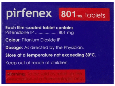 Pirfenex 801mg Tablet pack details