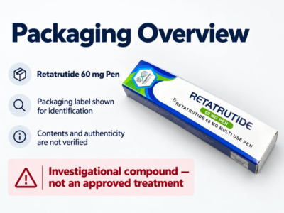Retatrutide 60mg Pen - Retatrutide Pen box packaging overview