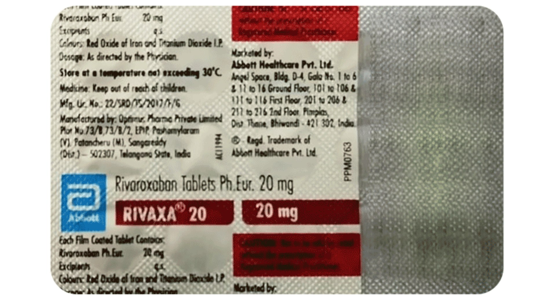 Rivaxa 20mg Tablet