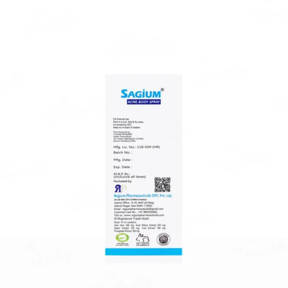 Sagium Acne Body Spray 50 ml