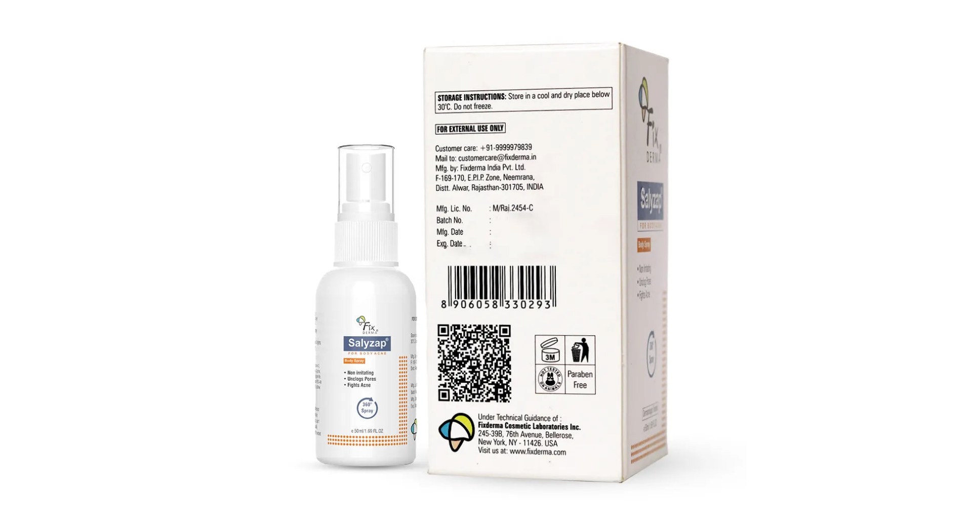 Salyzap Spray for Body Acne
